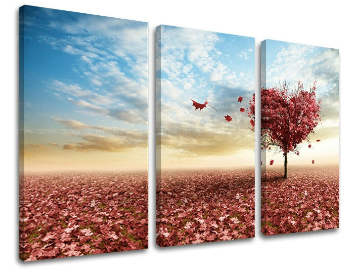 Pittura murale in 3 parti TREES