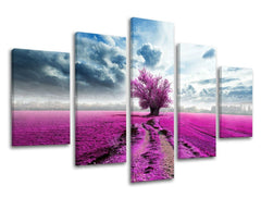 Pittura murale in 5 parti TREES