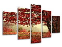 Pittura murale in 5 parti TREES
