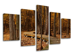 Pittura murale in 5 parti TREES