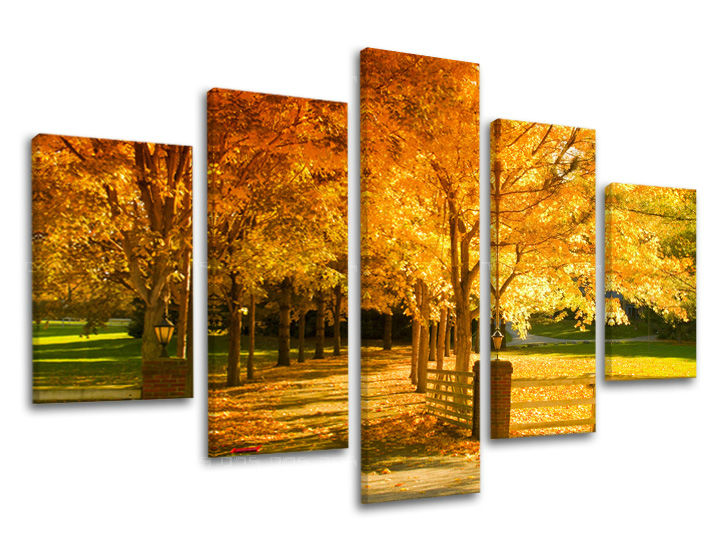 Pittura murale in 5 parti TREES