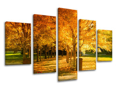 Pittura murale in 5 parti TREES