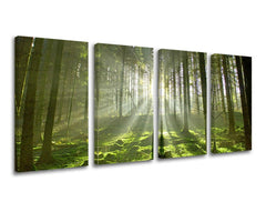 Pittura murale in 4 parti TREES