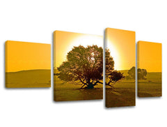Pittura murale in 4 parti TREES