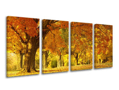 Pittura murale in 4 parti TREES