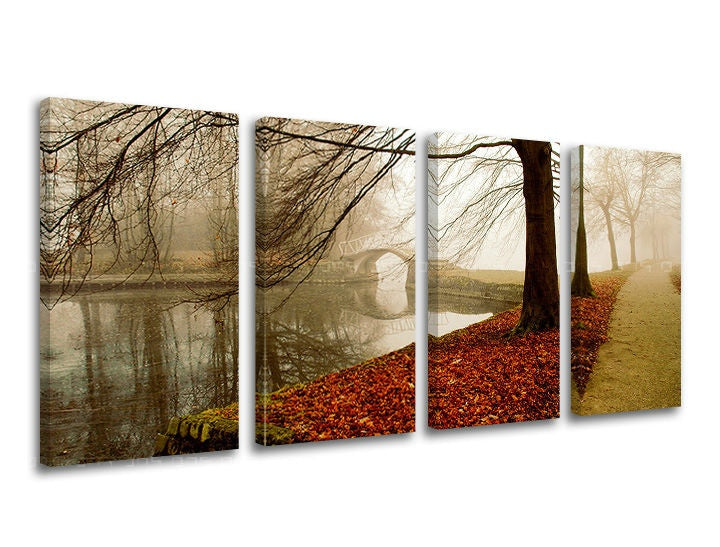 Pittura murale in 4 parti TREES
