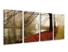 Pittura murale in 4 parti TREES