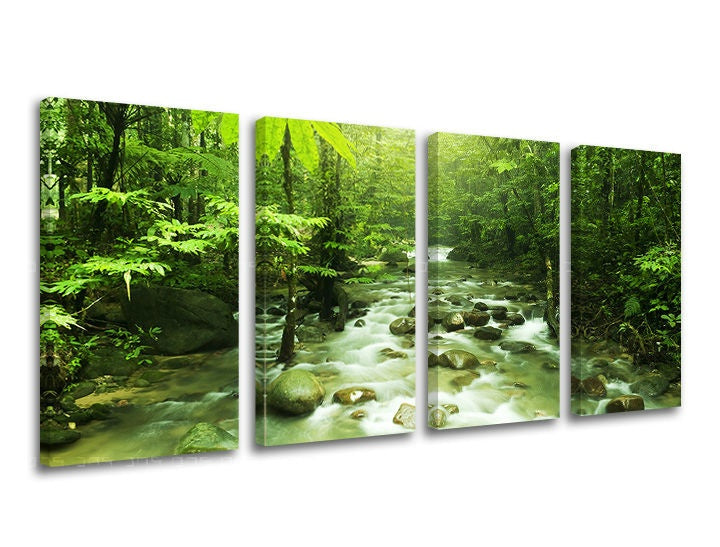 Pittura murale in 4 parti TREES
