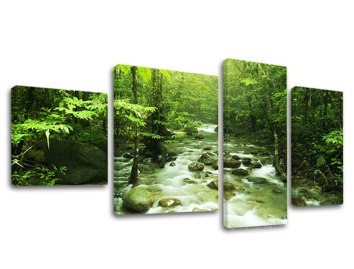 Pittura murale in 4 parti TREES