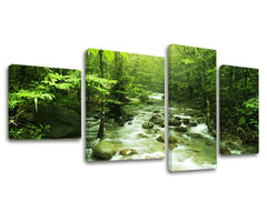 Pittura murale in 4 parti TREES
