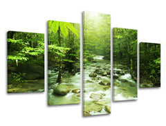 Pittura murale in 5 parti TREES