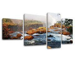 Pittura murale in 4 parti WATERFALLS