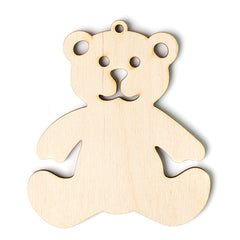 Ornamento natalizio in legno - confezione di 5 pezzi