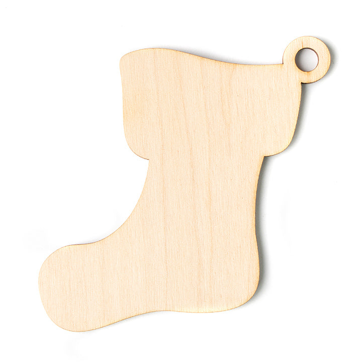 Ornamento natalizio in legno - confezione di 5 pezzi