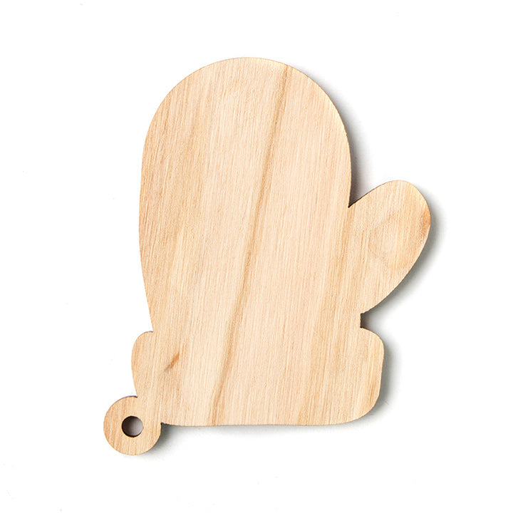 Ornamento natalizio in legno - confezione di 5 pezzi