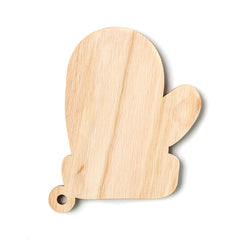 Ornamento natalizio in legno - confezione di 5 pezzi