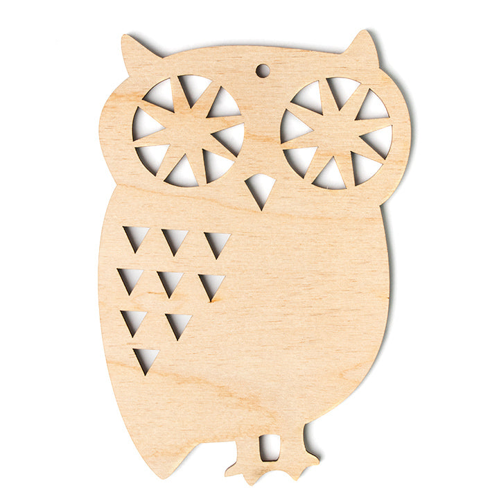 Ornamento natalizio in legno - confezione di 5 pezzi