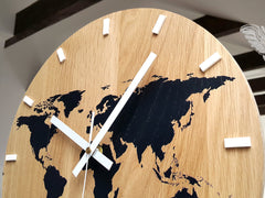 Orologio da parete in legno Map Black - immagine 4