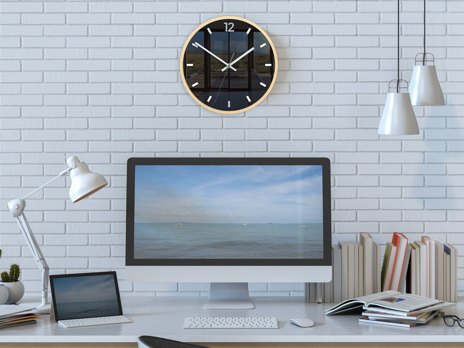 Orologio da parete moderno GRAFIT Grigio - immagine 3