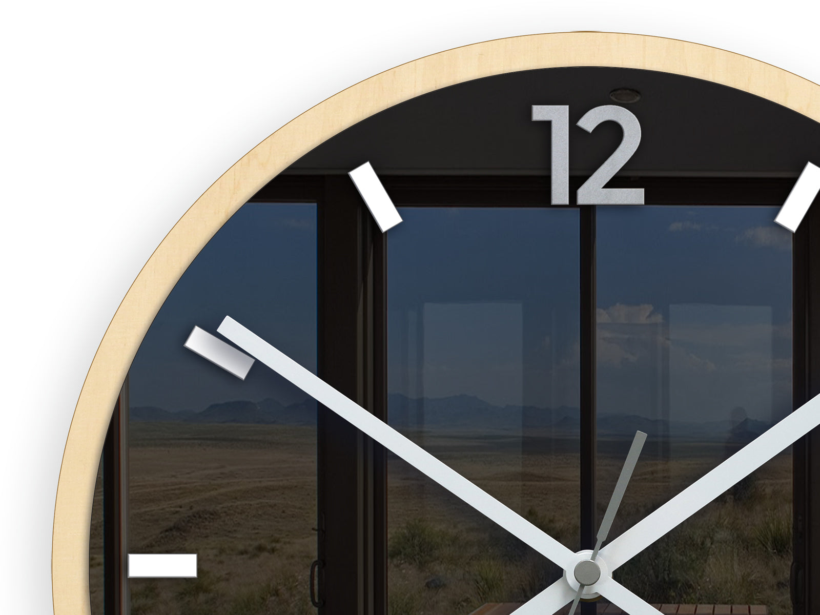 Orologio da parete moderno GRAFIT Grigio - immagine 2