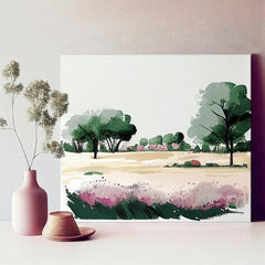 Paesaggio su tela Mondo di colori favolosi