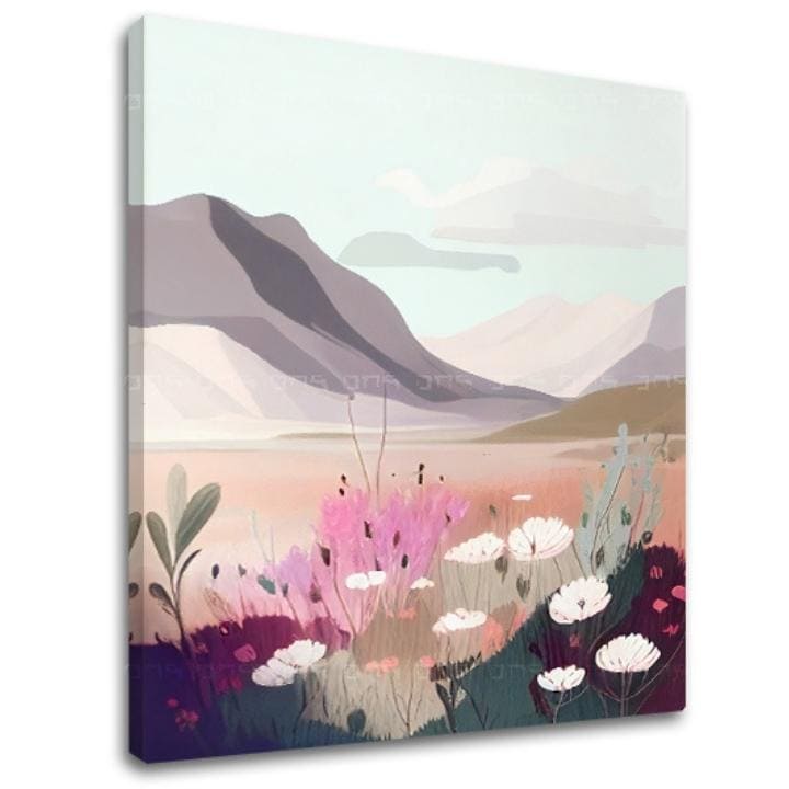 Paesaggio su tela Sogno a pastello - immagine 2