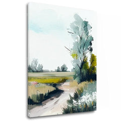 Paesaggio su tela Viaggio verso una vita migliore - immagine 2