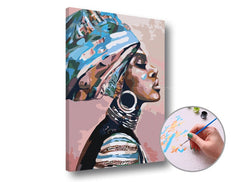 Paint by Numbers - Donna con turbante - immagine 2