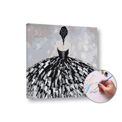 Paint by Numbers - Donna in abito nero - immagine 2