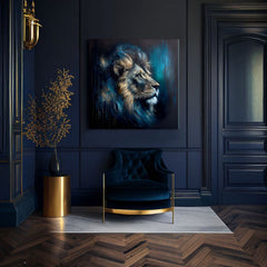 Pittura decorativa su tela - PREMIUM ART - Lion's Strength and Grace - immagine 3
