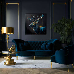 Pittura decorativa su tela - PREMIUM ART - Peaceful Forest Guardian - immagine 4