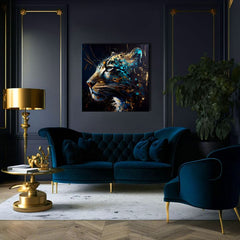 Pittura decorativa su tela - PREMIUM ART - Spotted Hunter's Elegance - immagine 4