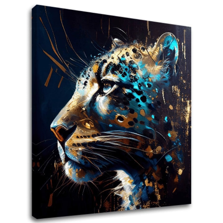 Pittura decorativa su tela - PREMIUM ART - Spotted Hunter's Elegance - immagine 2