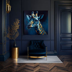 Pittura decorativa su tela - PREMIUM ART - Towering Majesty of Giraffe - immagine 3