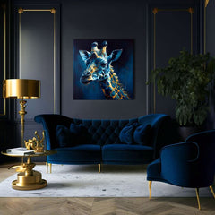 Pittura decorativa su tela - PREMIUM ART - Towering Majesty of Giraffe - immagine 4
