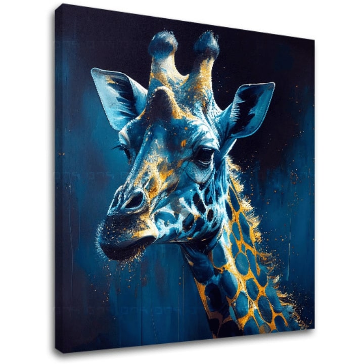 Pittura decorativa su tela - PREMIUM ART - Towering Majesty of Giraffe - immagine 2
