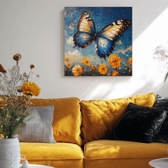 Pittura di farfalle Giornata di sole - 100% pittura acrilica originale - immagine 3