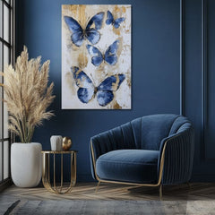 Pittura di farfalle Sussurro celeste - 100% originale dipinta con acrilico - immagine 4