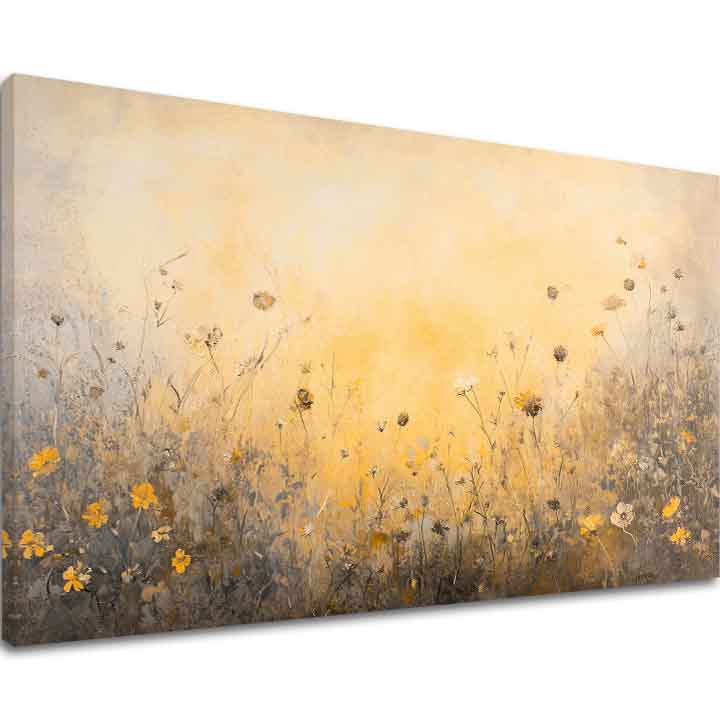 Pittura di un prato soleggiato | rifinito a mano dall'artista