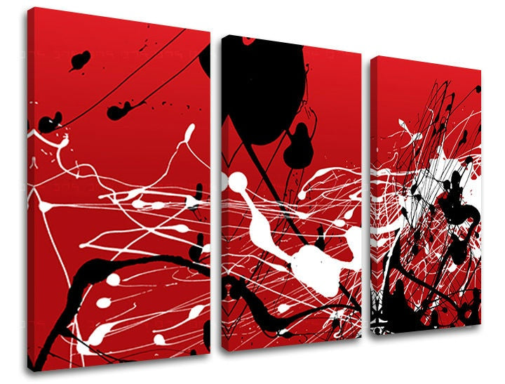 Pittura murale in 3 parti ABSTRAKT
