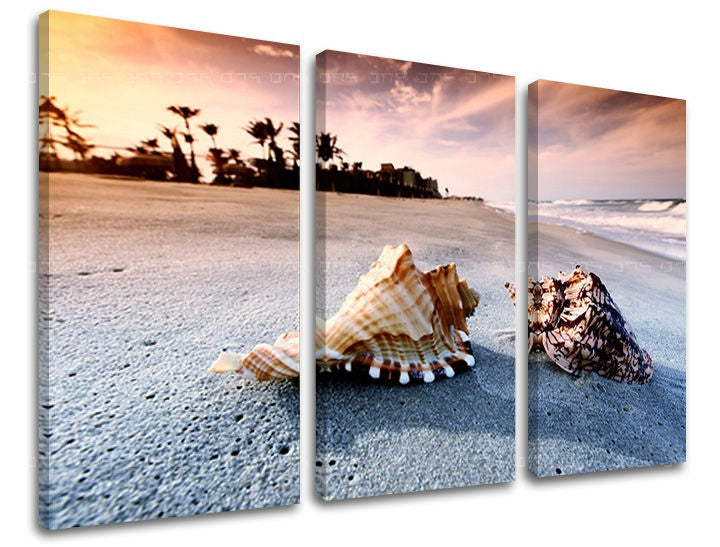 Pittura murale in 3 parti BEACH