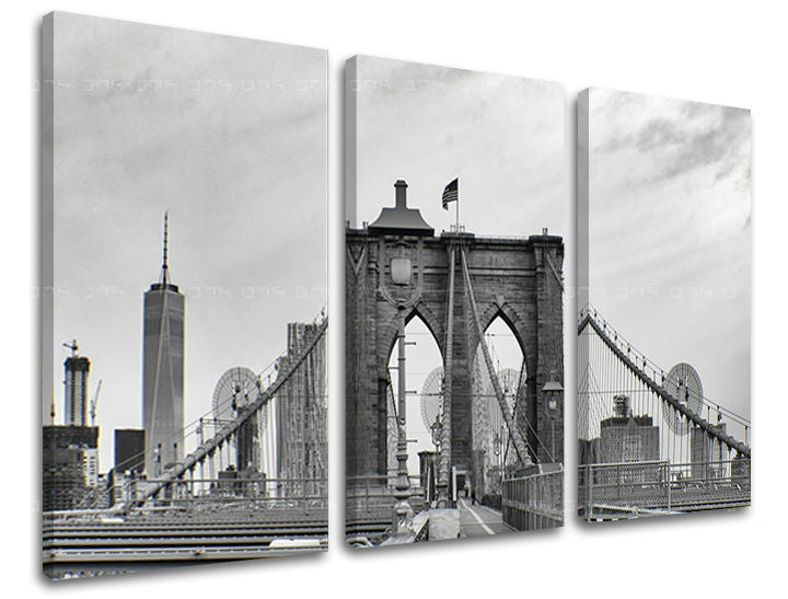 Pittura murale in 3 parti CITY / NEW YORK
