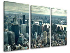 Pittura murale in 3 parti CITY / NEW YORK