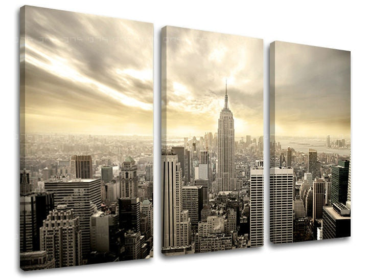 Pittura murale in 3 parti CITY
