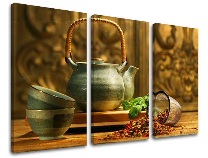 Pittura murale in 3 parti CUCINA