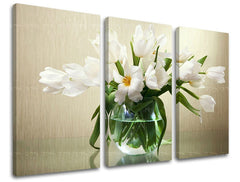 Pittura murale in 3 parti FIORI - immagine 2