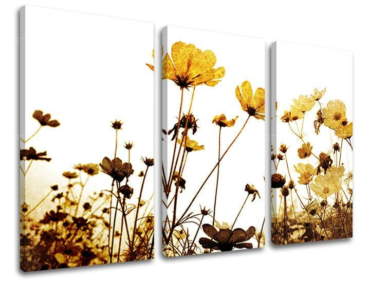 Pittura murale in 3 parti FIORI
