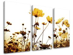 Pittura murale in 3 parti FIORI