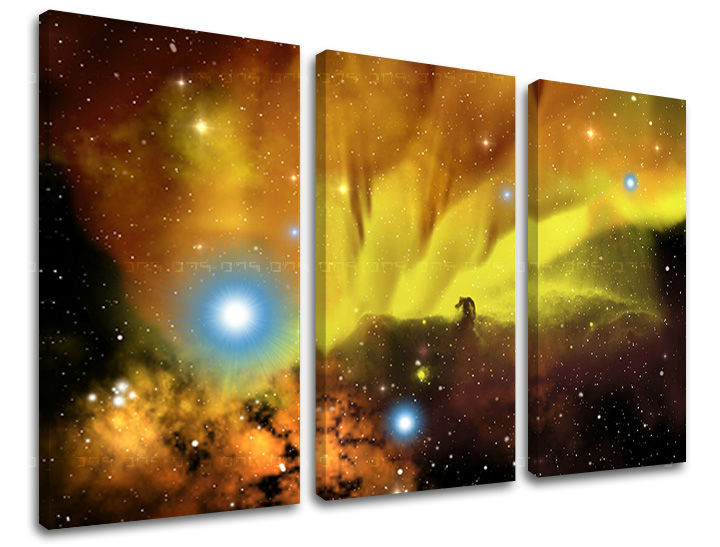 Pittura murale in 3 parti UNIVERSE