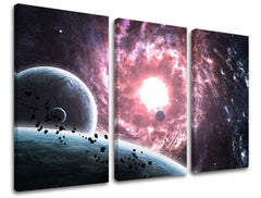Pittura murale in 3 parti UNIVERSE